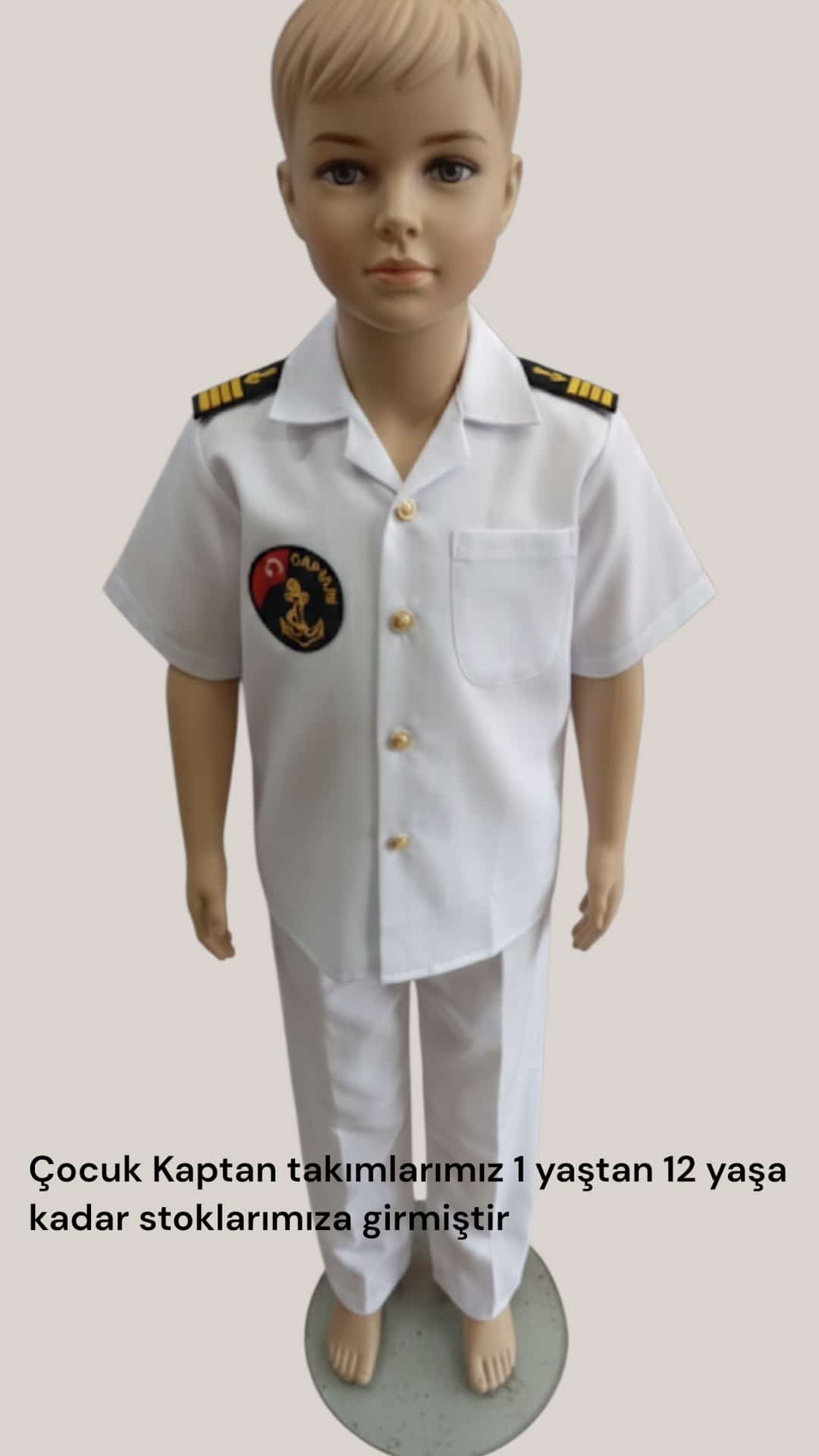 çocuk kaptan takımı